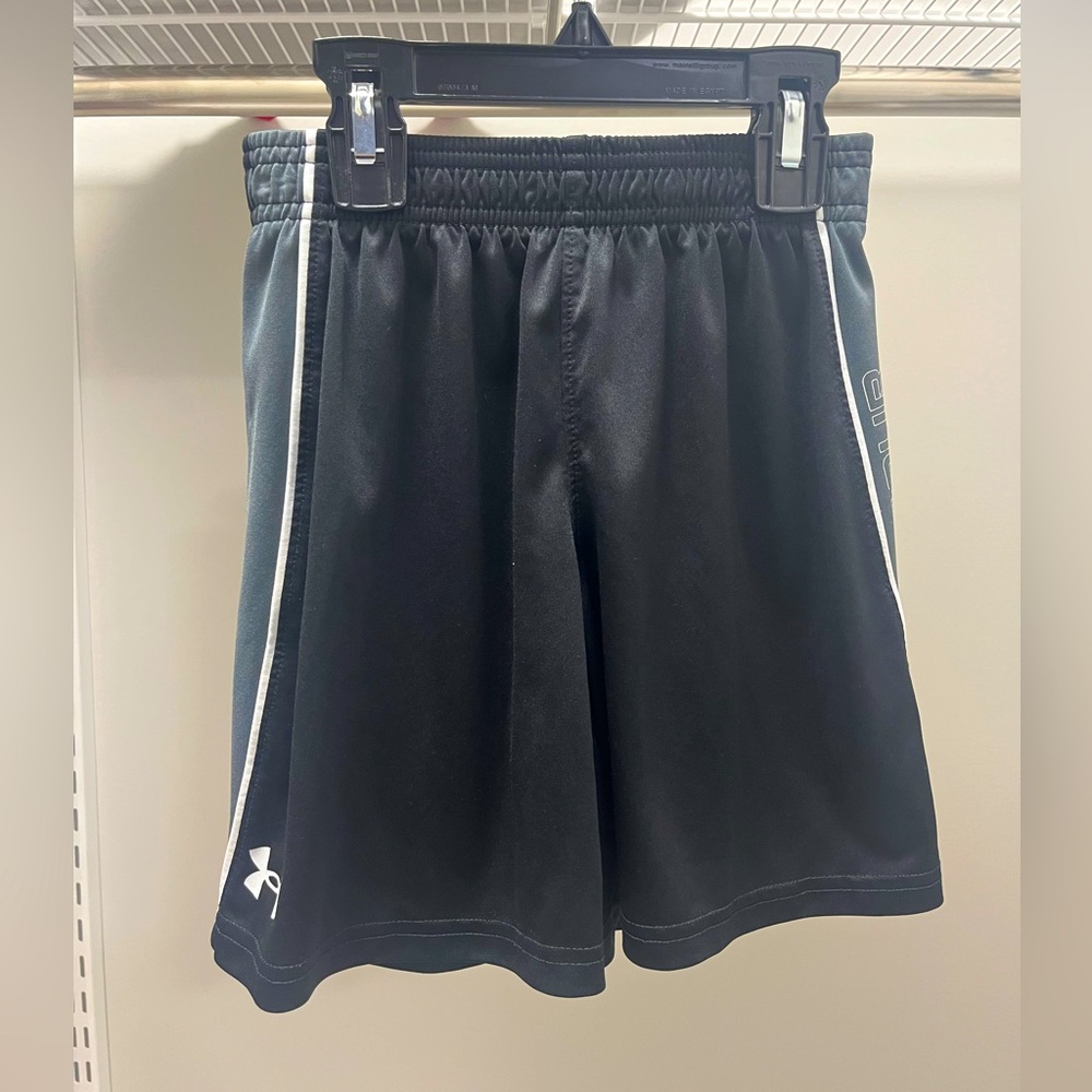 Black and Gray Under Armour Shorts, Size 6